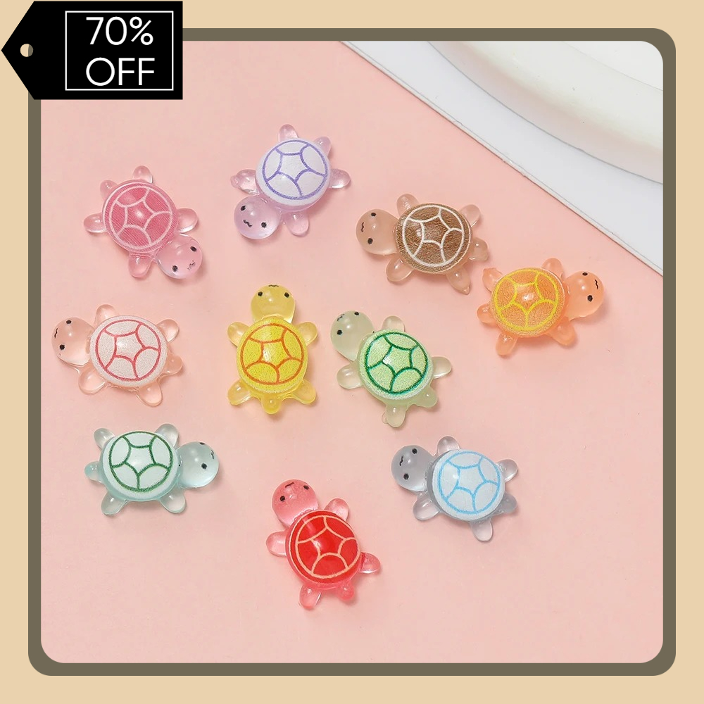 Resin Crafts Diy - 10pcs/lot Mini Resin Sea Turtles Glow