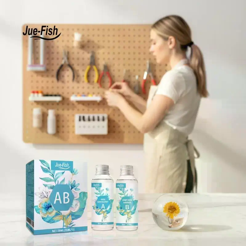 Resin Jewelry Kit - AB Glue Transparent Crystal Glue Epoxy