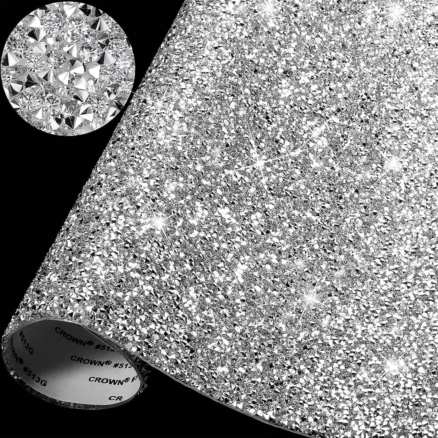 Resin Crafts Diy - Crystal Rhinestone Sticker Sheet 13.78x11.02in Self