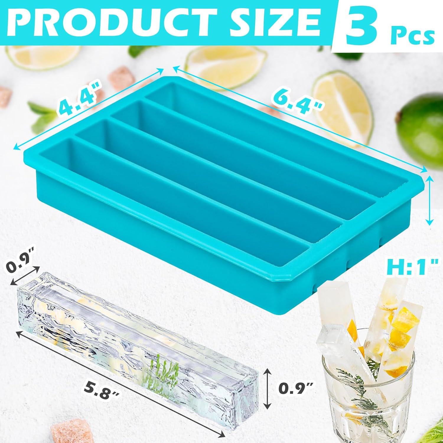 Long Ice Cube Sticks Mold for  - Silicone Mold Tray incelemesi ve fiyatı