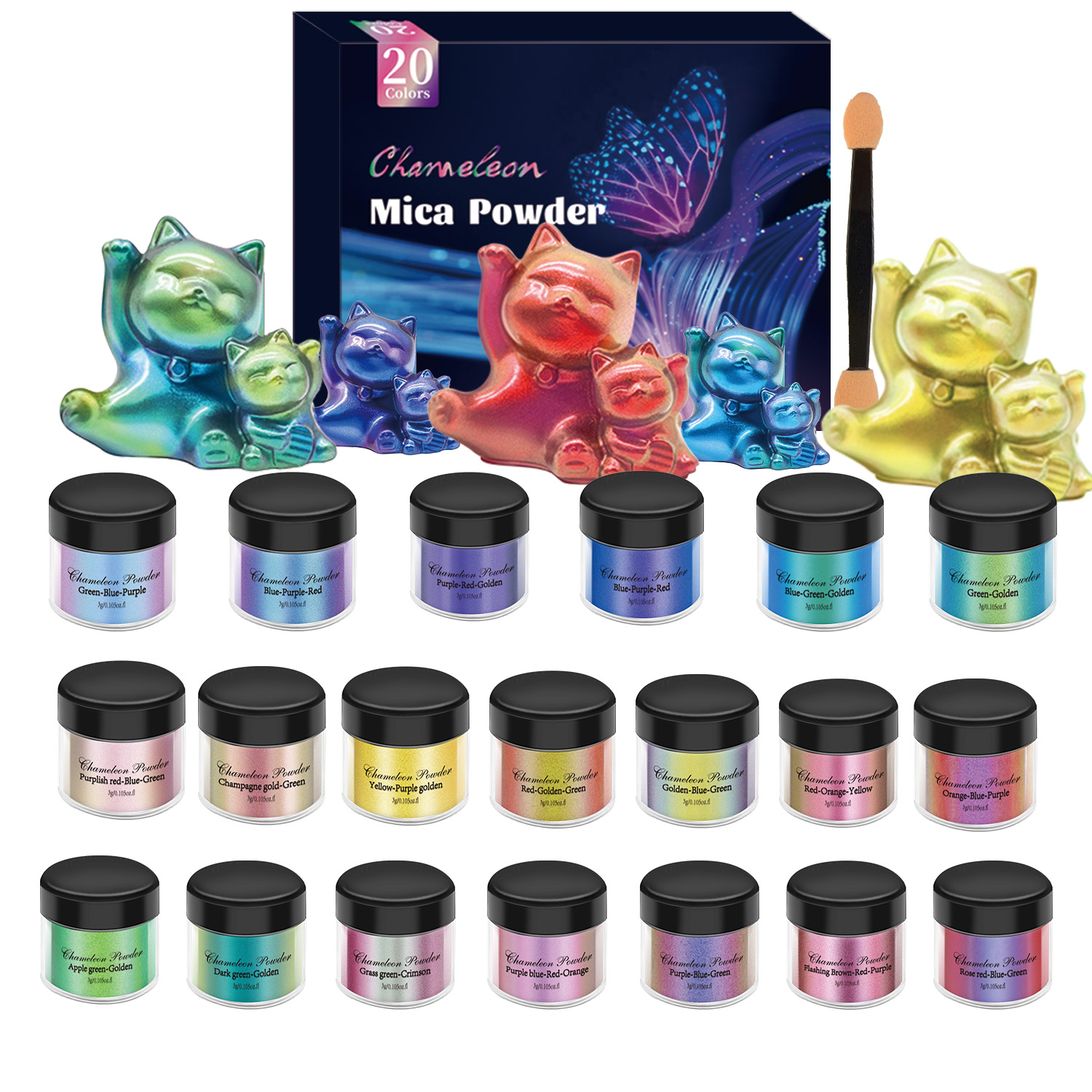 10/20pcs Mirror Chameleons Pig - Resin Jewelry Kit incelemesi ve fiyatı