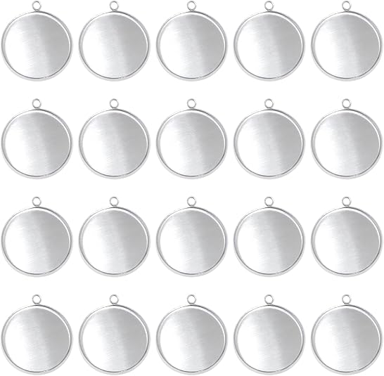 20 Pieces Stainless Steel Roun - Resin Crafts incelemesi ve fiyatı