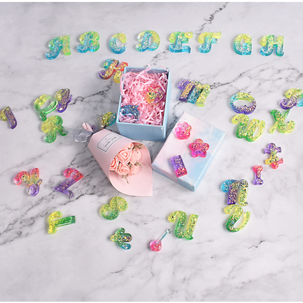 Alphabet Epoxy Resin Silicone  - Resin Pigment Set incelemesi ve fiyatı