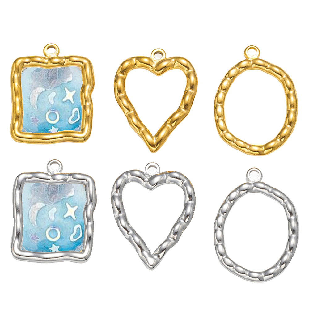 5pcs Stainless Steel Heart Rou - Resin Crafts incelemesi ve fiyatı