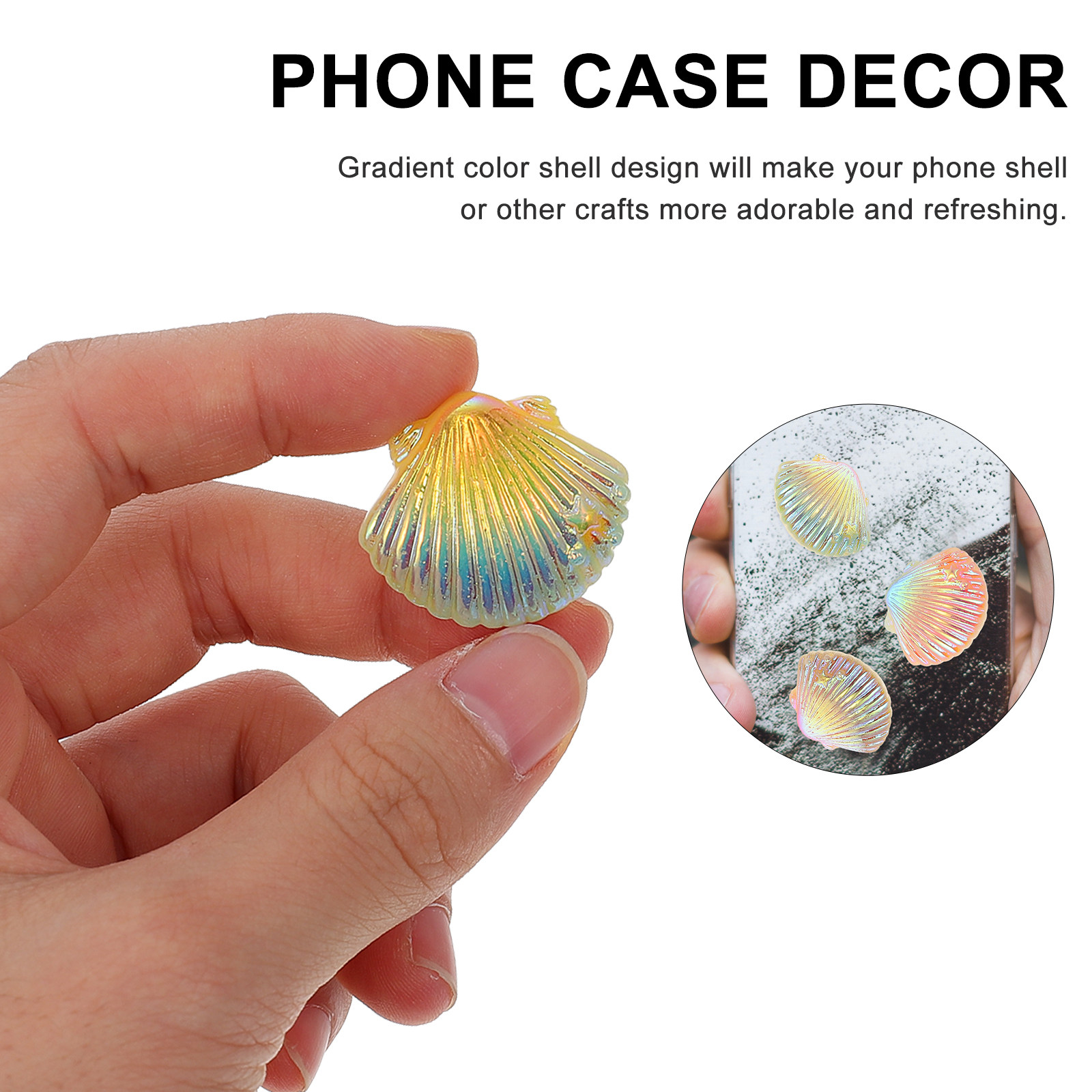 20Pcs Shell Charms for DIY Pho - Resin Crafts Diy incelemesi ve fiyatı