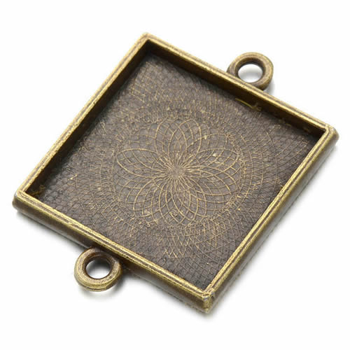 Onebeading Fit 25x25mm Square  - Bezels Set Pendant incelemesi ve fiyatı