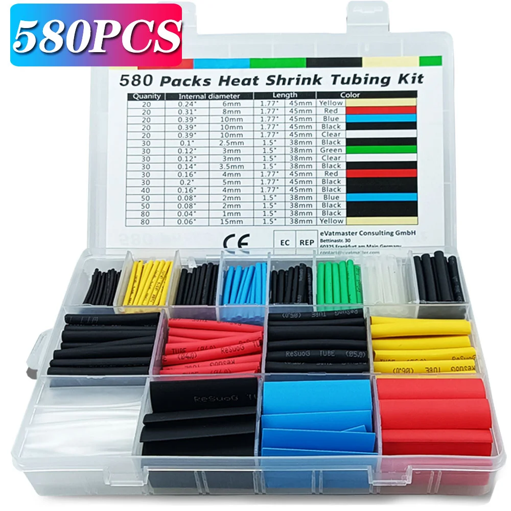 580/530/127PCS Heat Shrink Tub - Heat Gun Small incelemesi ve fiyatı