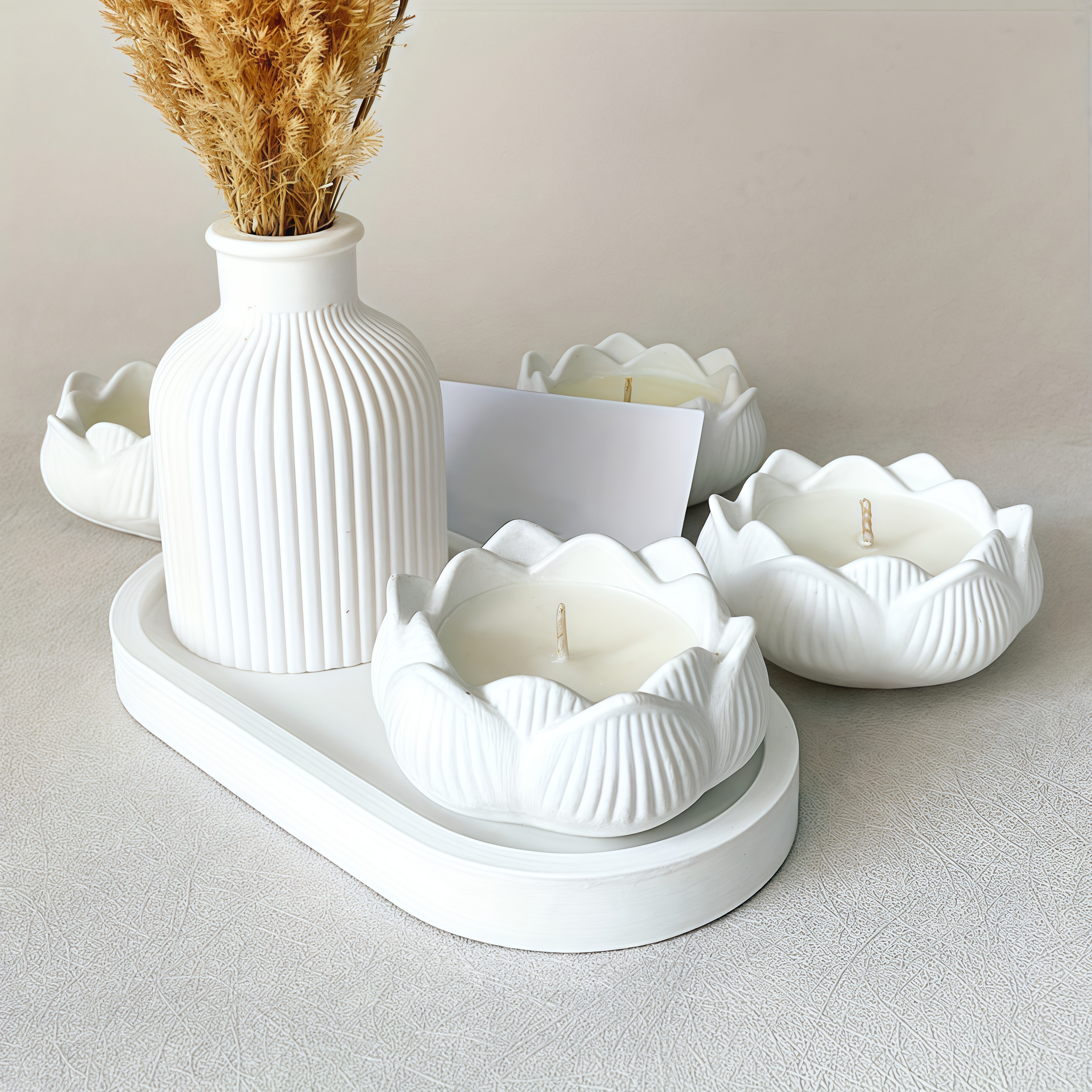 3pcs Silicone Mold Vases, Oval - Serving Tray Mold incelemesi ve fiyatı