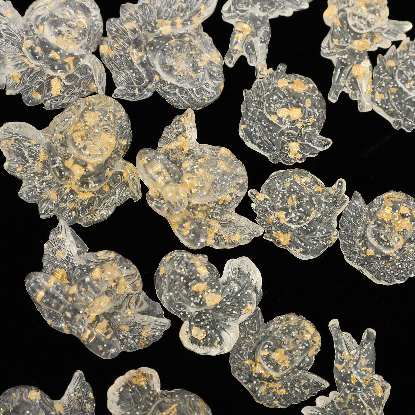 24Pcs Resin Flatback Angel Orn - Resin Crafts Diy incelemesi ve fiyatı