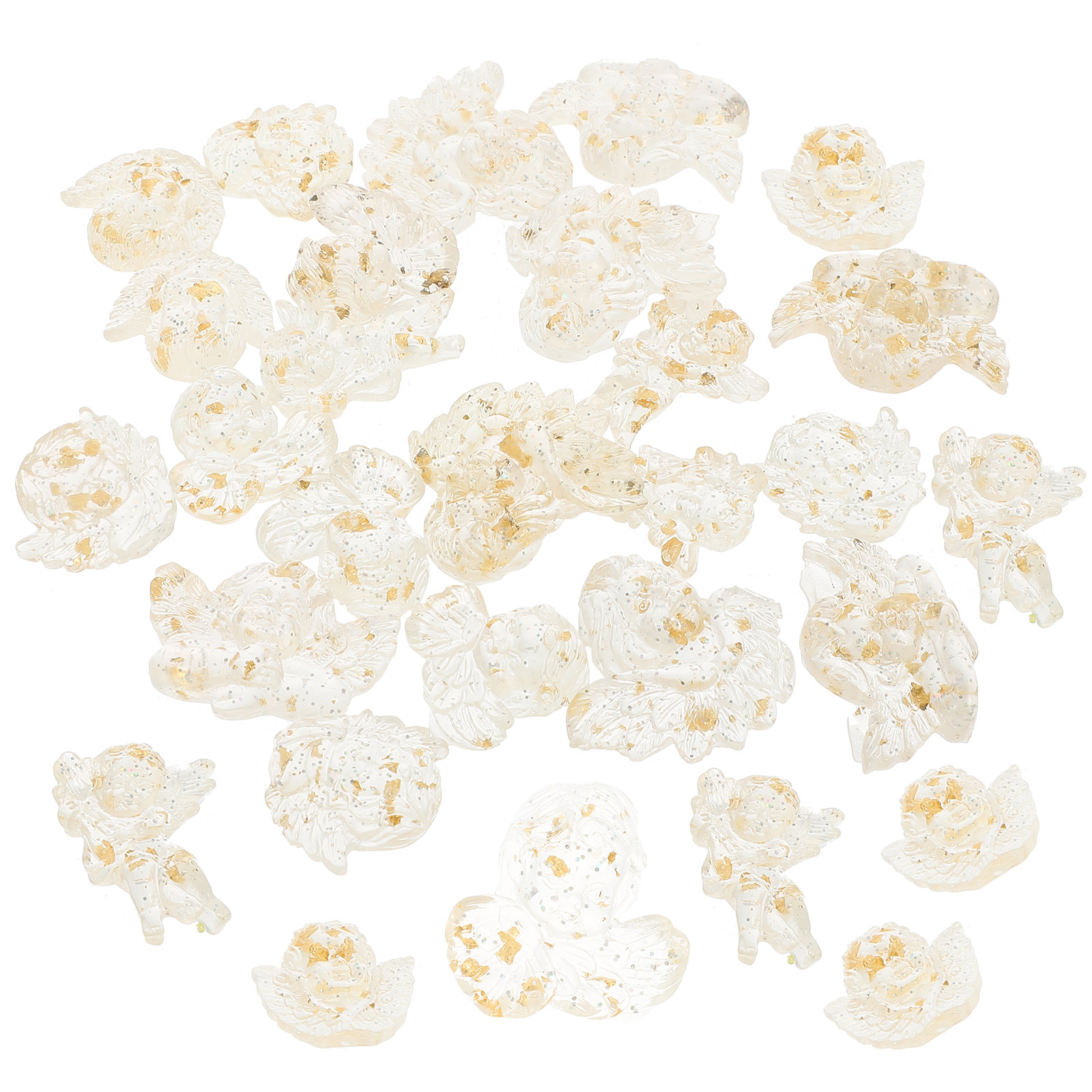 24Pcs Resin Flatback Angel Orn - Resin Crafts Diy incelemesi ve fiyatı