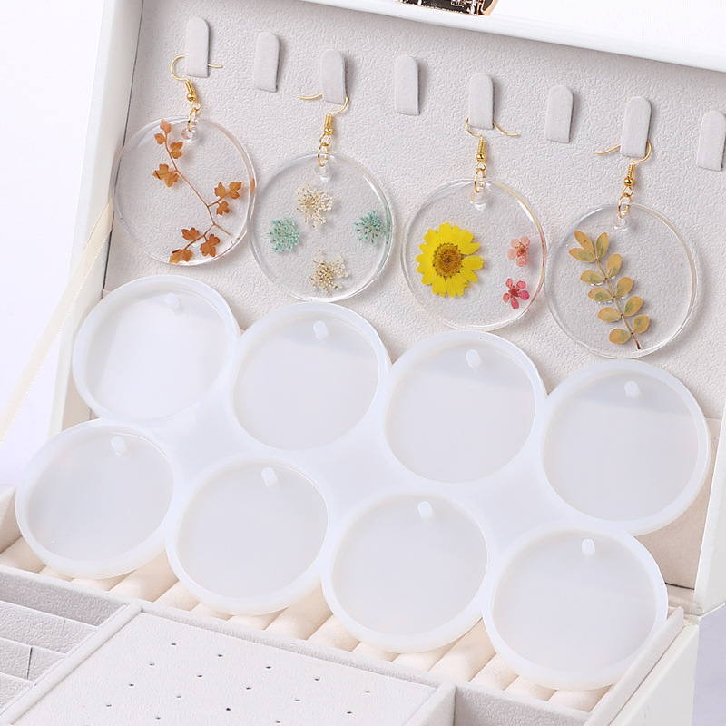 8/12pcs Round Oval Pendants Re - Gold Foil Flakes incelemesi ve fiyatı