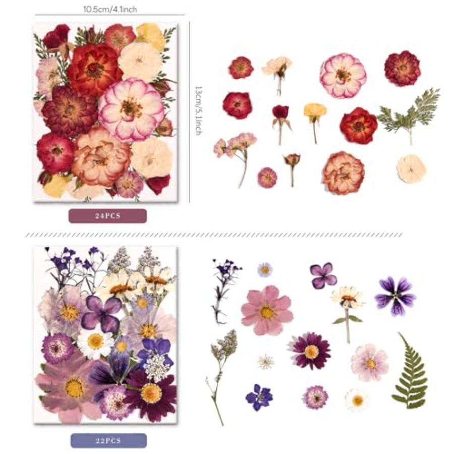 6 Pack 150PCS Real Pressed Dri - Resin Jewelry Kit incelemesi ve fiyatı