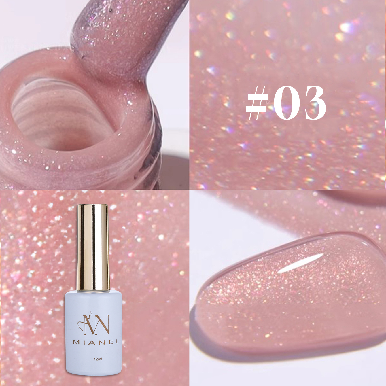 MIANEL 12ML 1PCS Fugitive Whit - Resin Glitter Pack incelemesi ve fiyatı