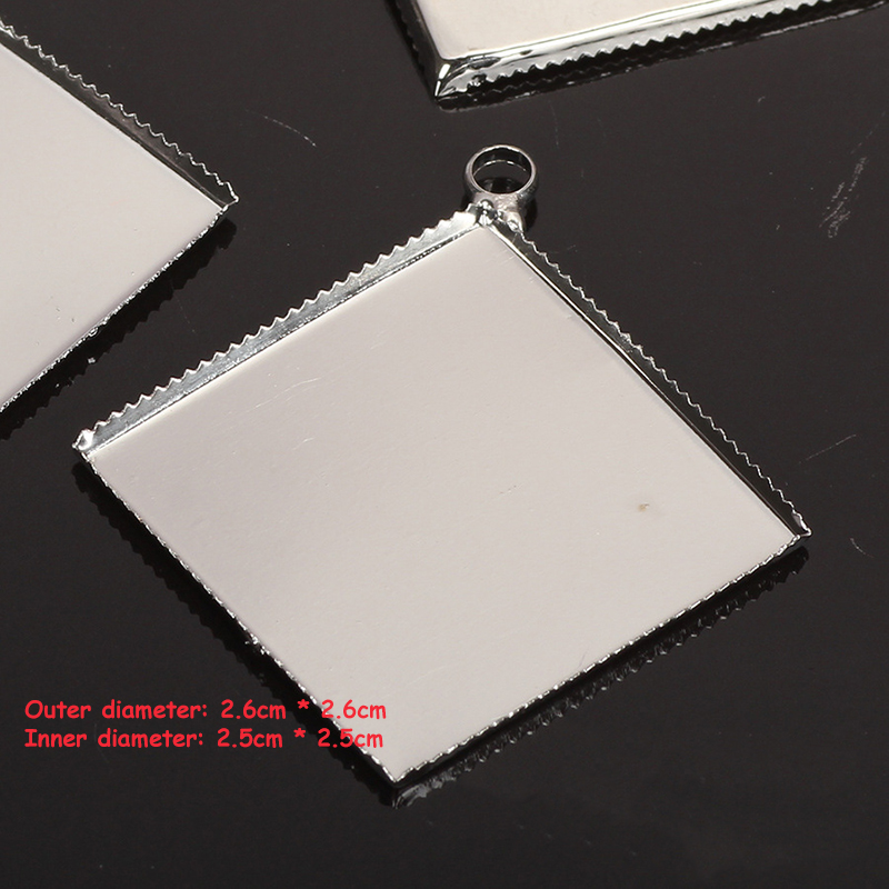 10Pcs/Lot Mixed Shape Bezel Pe - Bezels Set Pendant incelemesi ve fiyatı