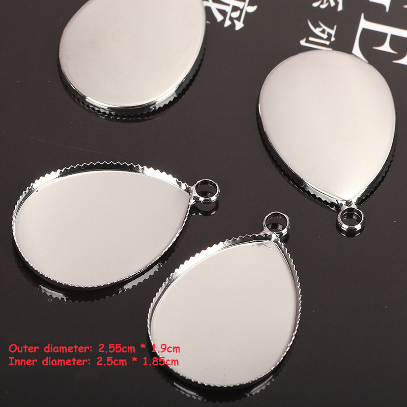10Pcs/Lot Mixed Shape Bezel Pe - Bezels Set Pendant incelemesi ve fiyatı