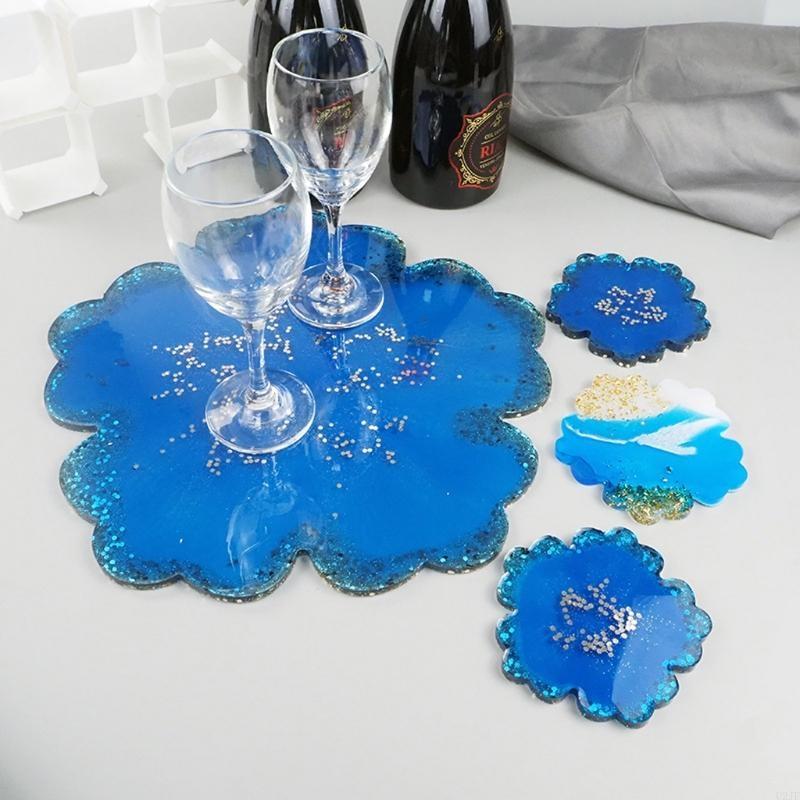 5Pieces Large Flower Resin Mol - Geode Mold Silicone incelemesi ve fiyatı
