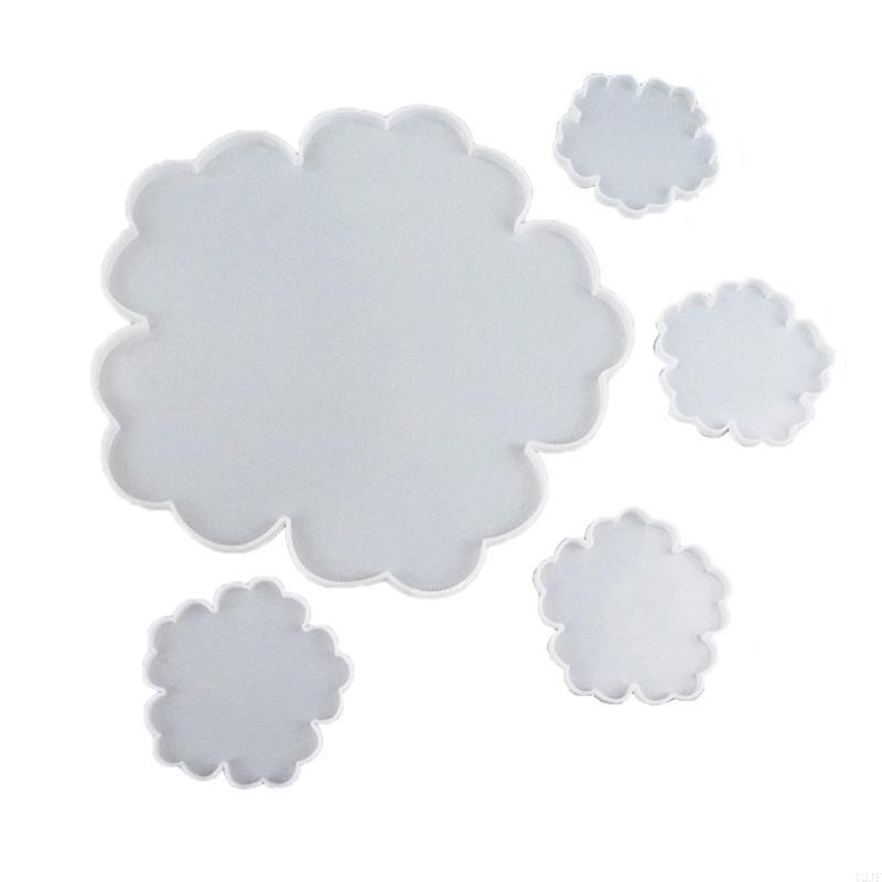 5Pieces Large Flower Resin Mol - Geode Mold Silicone incelemesi ve fiyatı