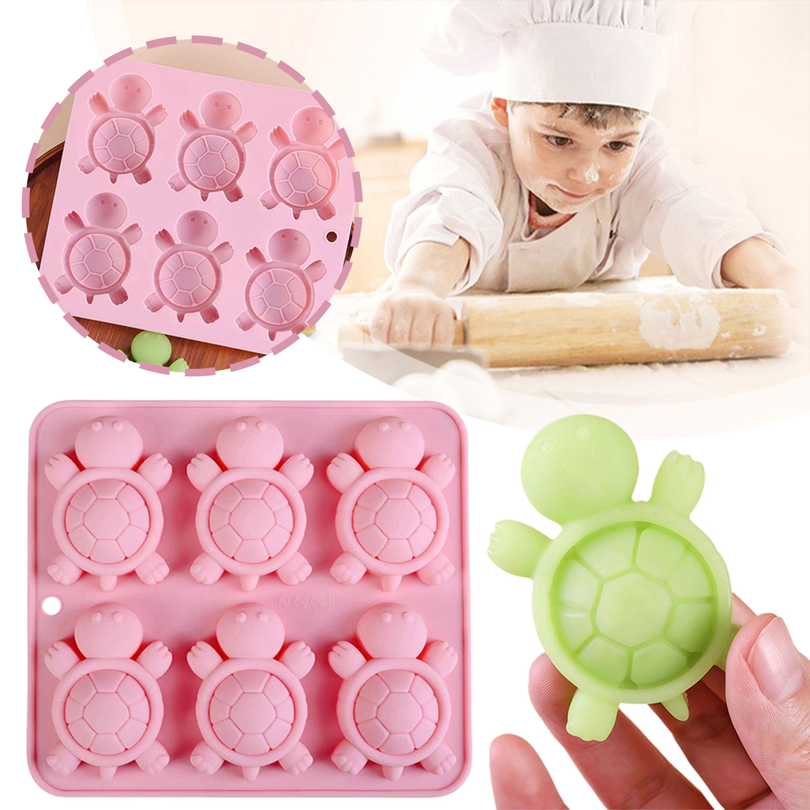 Turtles Ice Tray 3D Tortoises  - Silicone Mold Tray incelemesi ve fiyatı