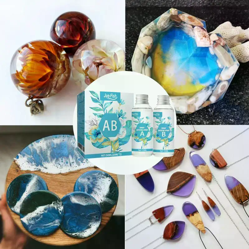 AB Glue Transparent Crystal Gl - Resin Jewelry Kit incelemesi ve fiyatı