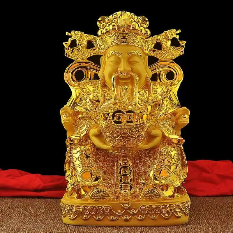 Feng Shui Gold God of Wealth L - Resin Crafts incelemesi ve fiyatı