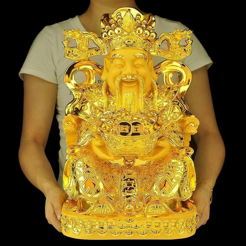 Feng Shui Gold God of Wealth L - Resin Crafts incelemesi ve fiyatı