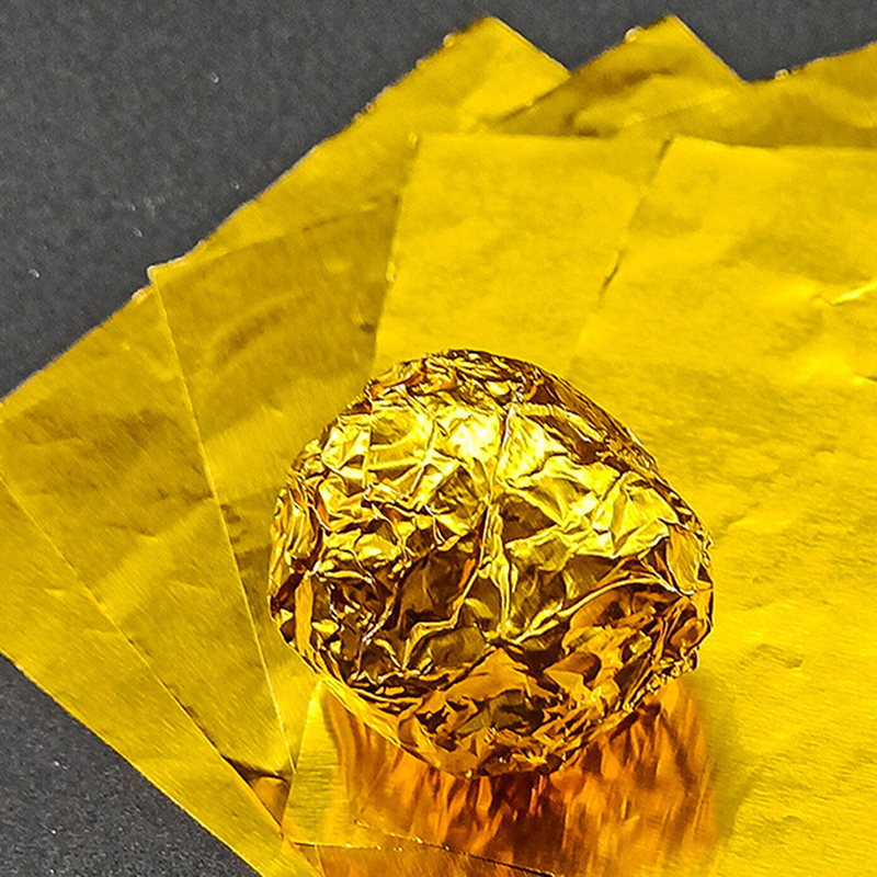 100pcs 20cm Gold Aluminium Foi - Gold Foil Flakes incelemesi ve fiyatı