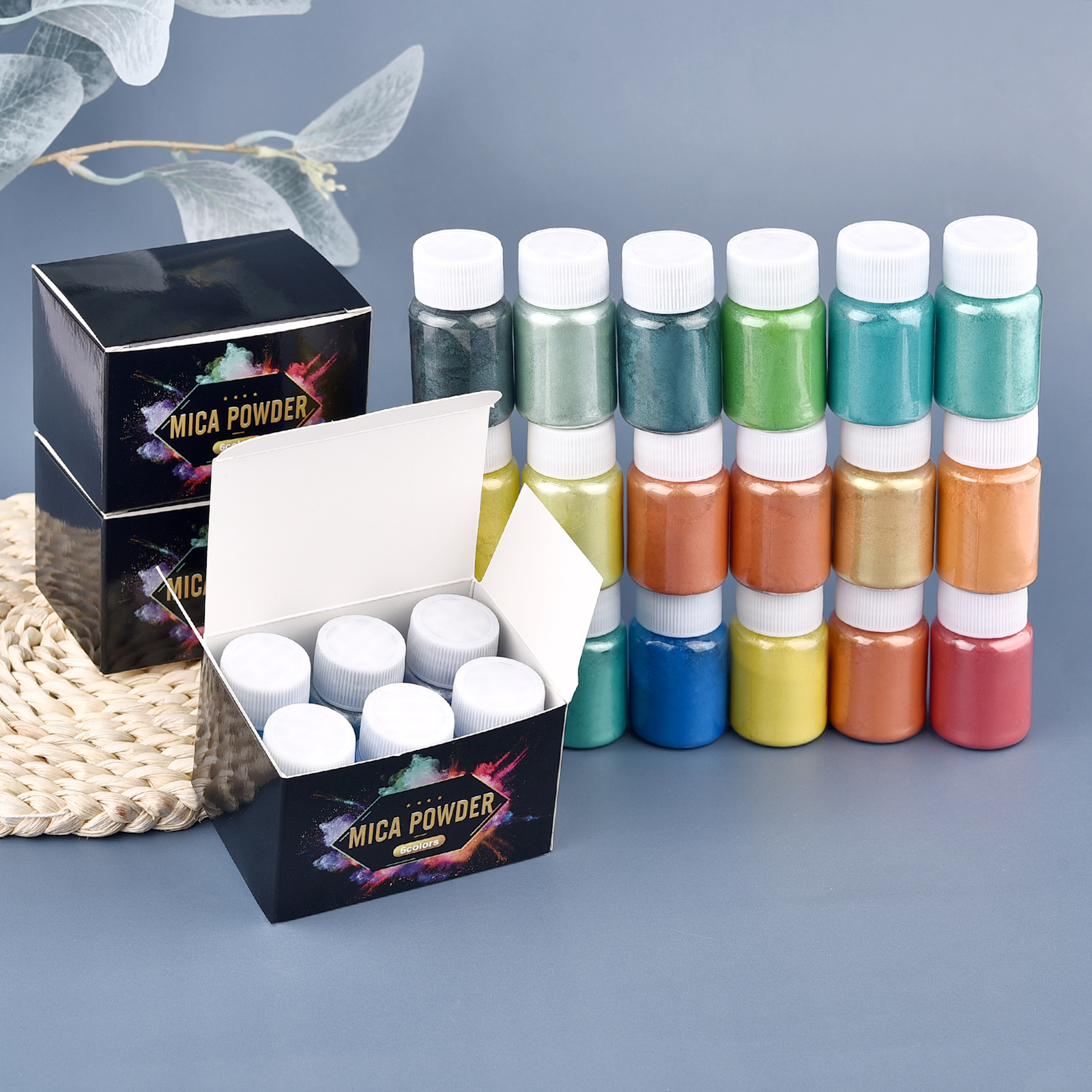 6 Colors/Set Pearl Powder Pigm - Resin Glitter Pack incelemesi ve fiyatı