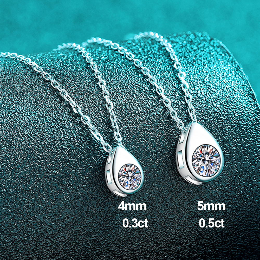 0.3/0.5CT Solitaire Diamond Mo - Bezels Set Pendant incelemesi ve fiyatı