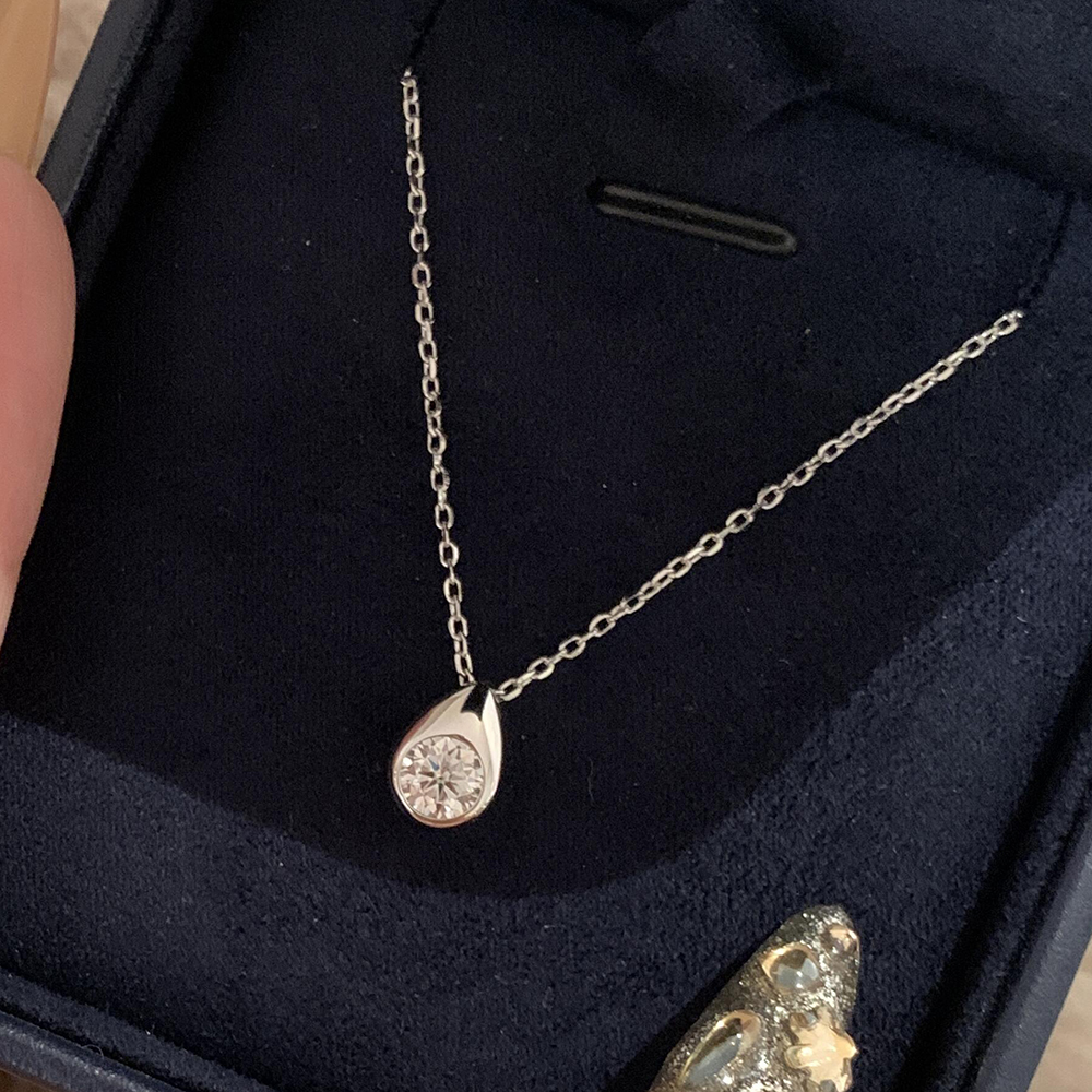 0.3/0.5CT Solitaire Diamond Mo - Bezels Set Pendant incelemesi ve fiyatı