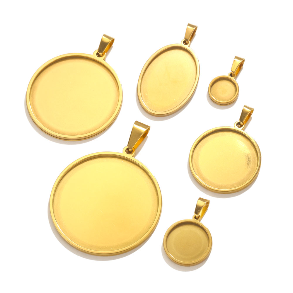 5pcs Stainless Steel Pendant C - Bezels Set Pendant incelemesi ve fiyatı