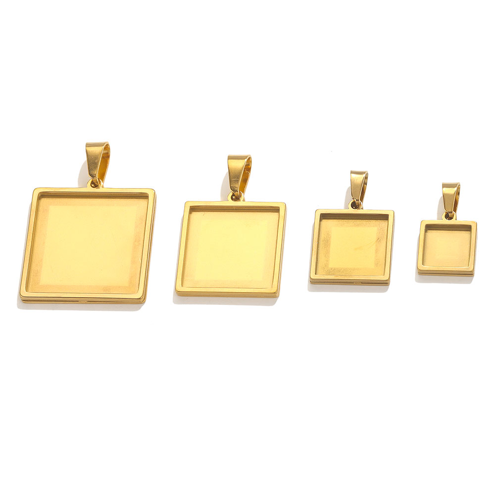 5pcs Stainless Steel Pendant C - Bezels Set Pendant incelemesi ve fiyatı