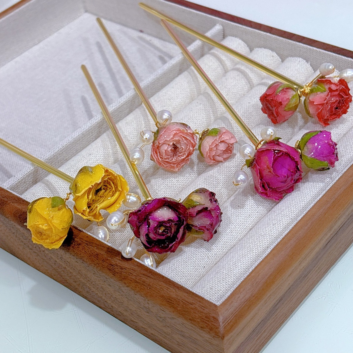 5pcs Drip Glue Roses Dried Flo - Dried Flower Bulk incelemesi ve fiyatı