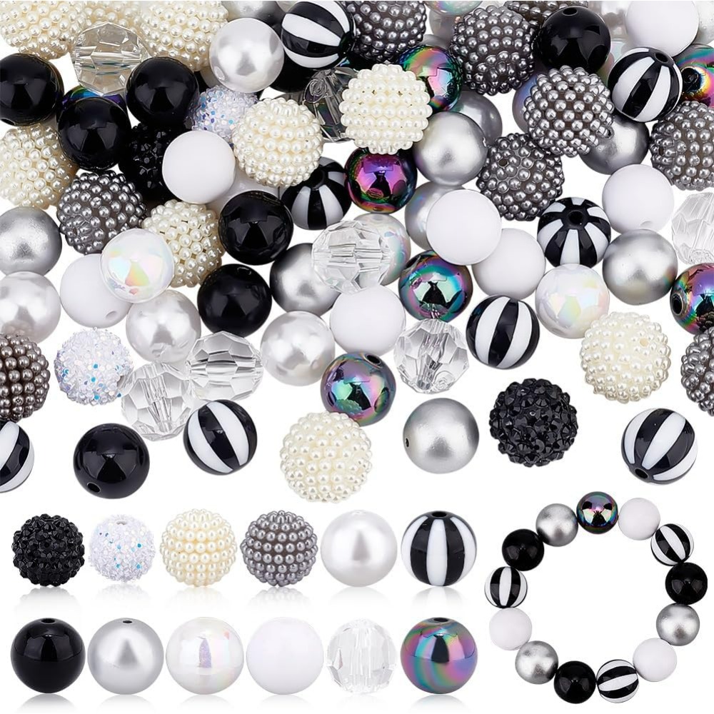 106pcs Chunky Beads 12 Styles  - Resin Crafts incelemesi ve fiyatı