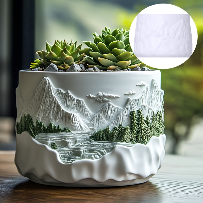 Mountain relief succulent plan - Serving Tray Mold incelemesi ve fiyatı