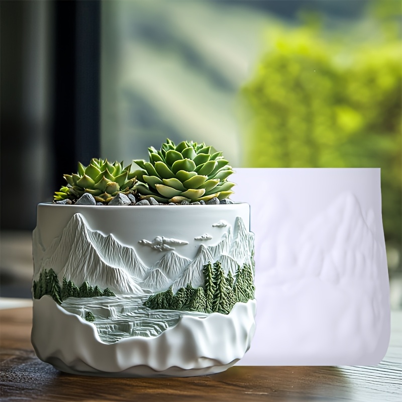 Mountain relief succulent plan - Serving Tray Mold incelemesi ve fiyatı