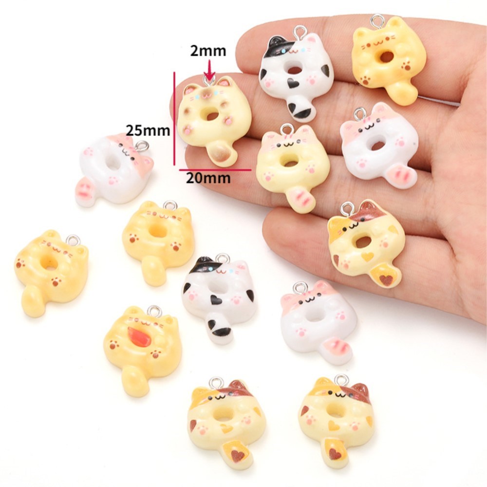 10Pcs Kawaii Cartoon Cat Resin - Resin Crafts incelemesi ve fiyatı