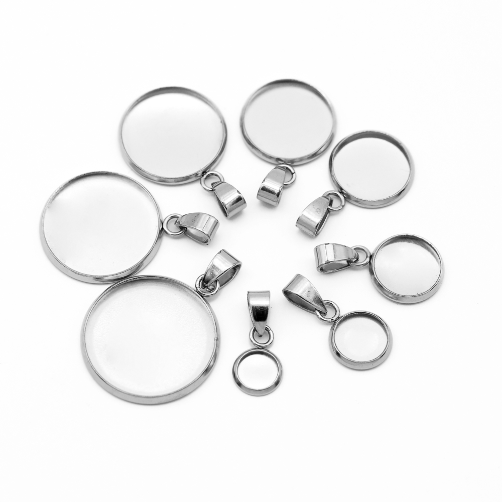 10pcs 316 Stainless Steel 6~20 - Bezels Set Pendant incelemesi ve fiyatı
