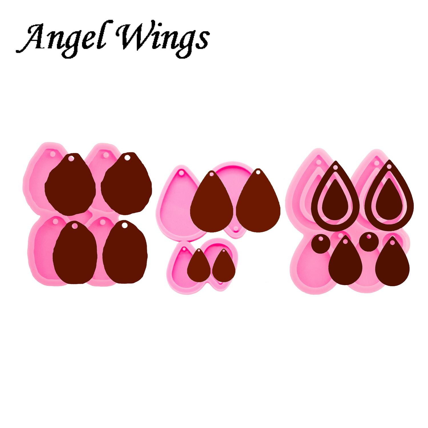Shiny Tear Drop Hoop Earrings  - Geode Mold Silicone incelemesi ve fiyatı