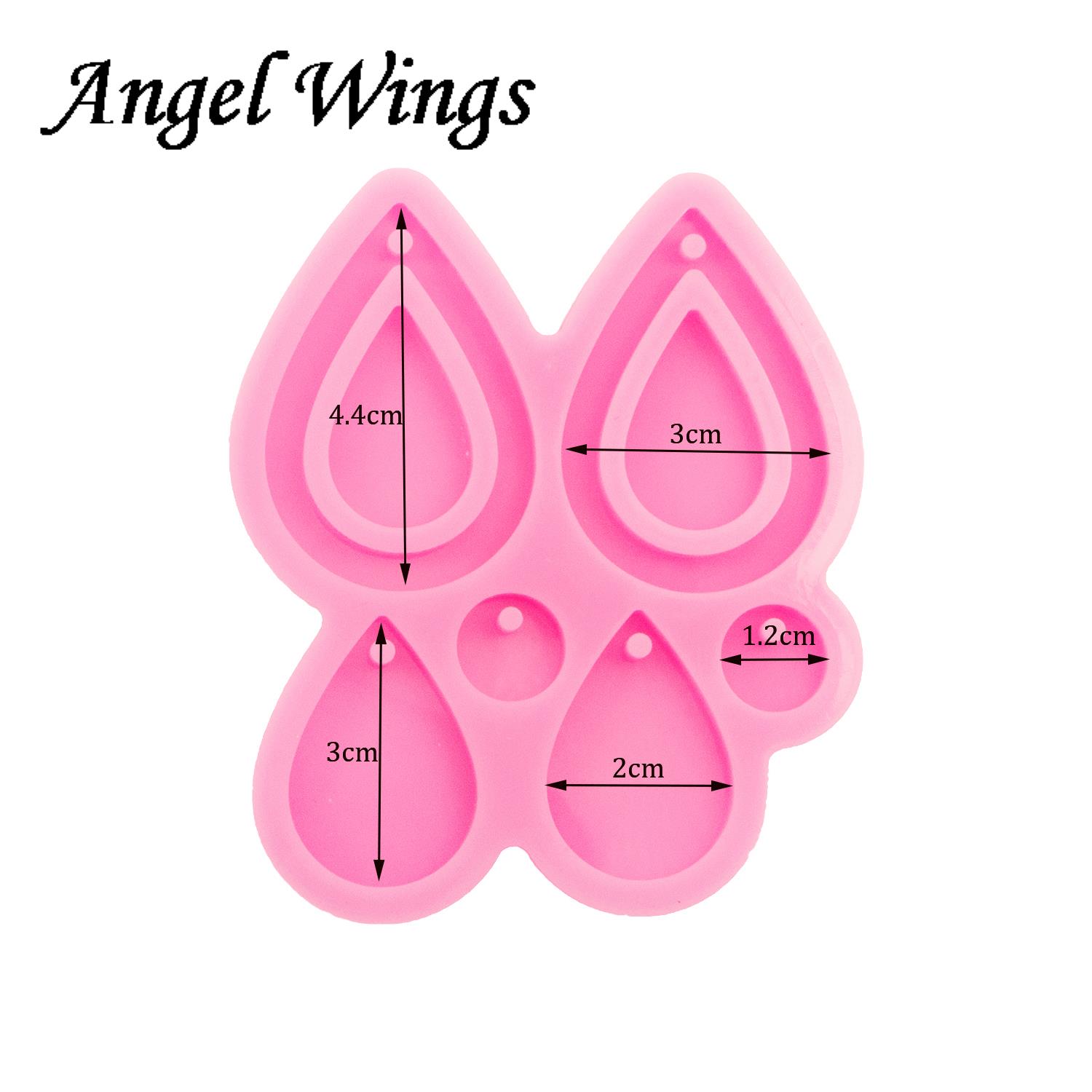 Shiny Tear Drop Hoop Earrings  - Geode Mold Silicone incelemesi ve fiyatı