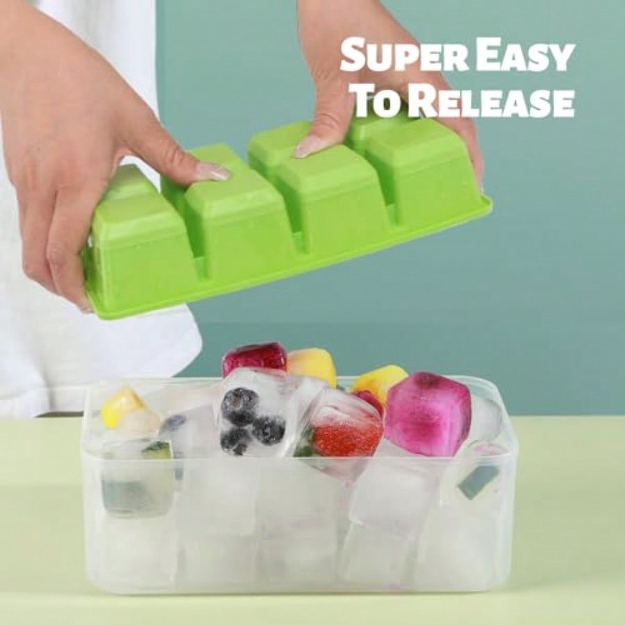Ice Trays For Freezer With Lid - Silicone Mold Tray incelemesi ve fiyatı