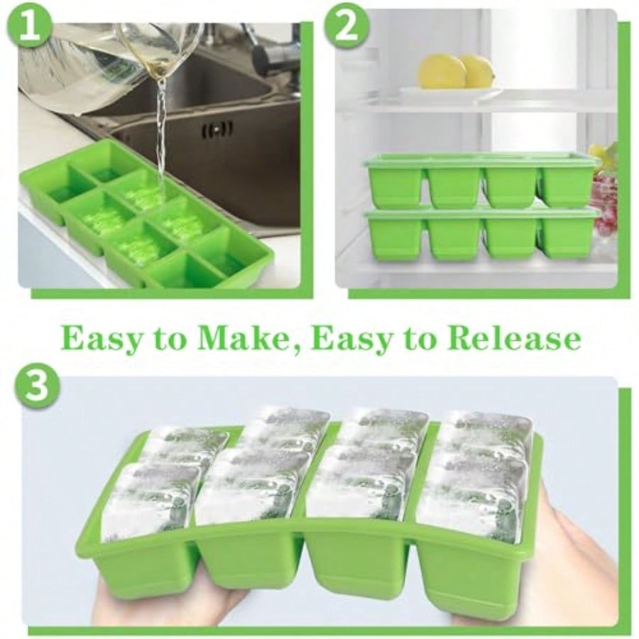 Ice Trays For Freezer With Lid - Silicone Mold Tray incelemesi ve fiyatı