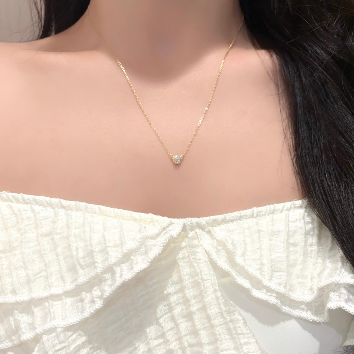 S925 Sterling Silver Moissanit - Bezels Set Pendant incelemesi ve fiyatı