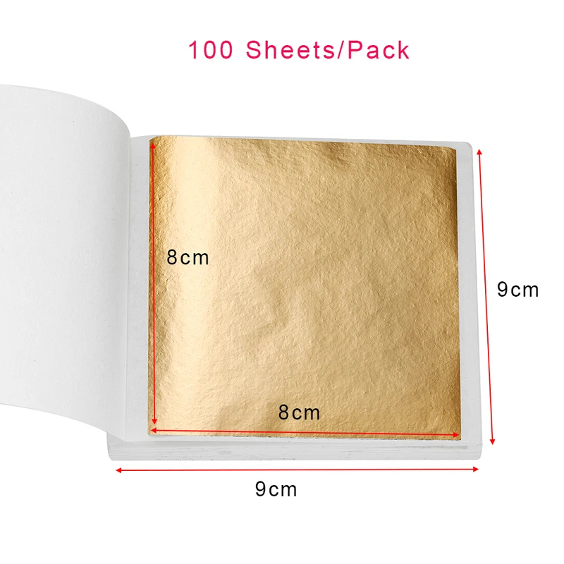 100-200sheets Imitation Gold F - Gold Foil Flakes incelemesi ve fiyatı