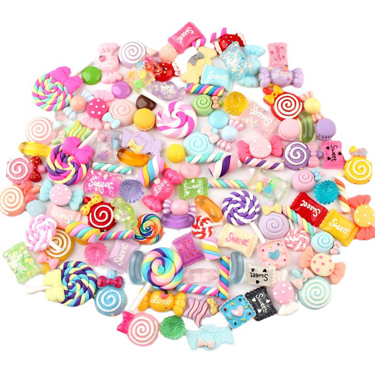 30pcs Random Candy Slime Charm - Resin Jewelry Kit incelemesi ve fiyatı