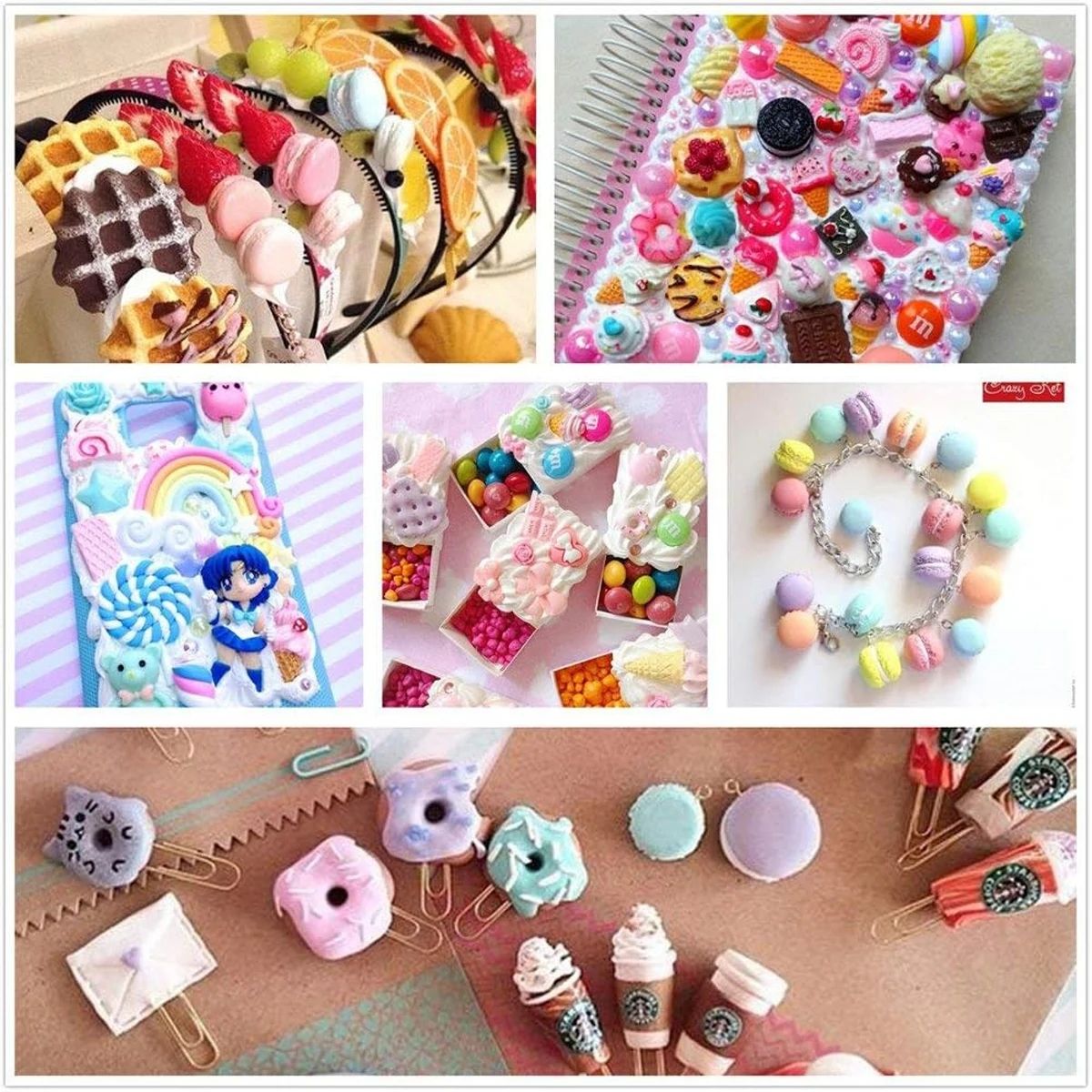 30pcs Random Candy Slime Charm - Resin Jewelry Kit incelemesi ve fiyatı