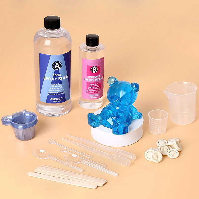 Epoxy Resin Kit Crystal Clear  - Gold Foil Flakes incelemesi ve fiyatı
