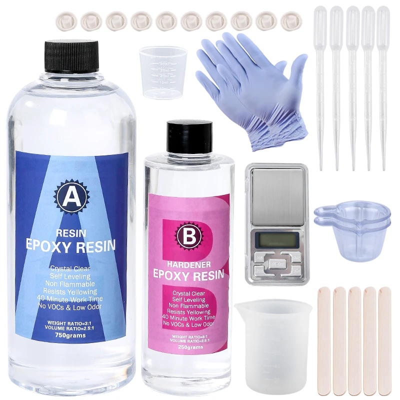 Epoxy Resin Kit Crystal Clear  - Gold Foil Flakes incelemesi ve fiyatı