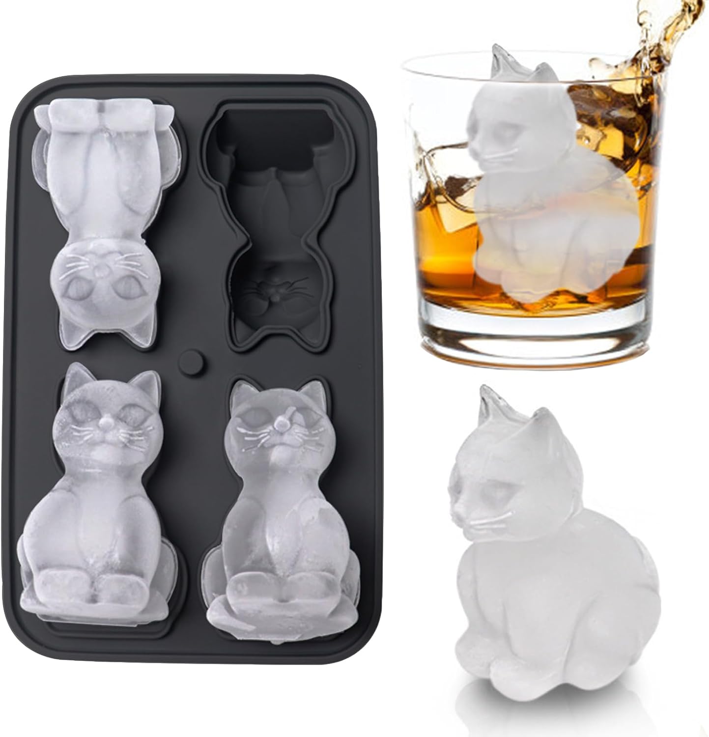 3D Cat Ice Cube Mold, Admaison - Silicone Mold Tray incelemesi ve fiyatı