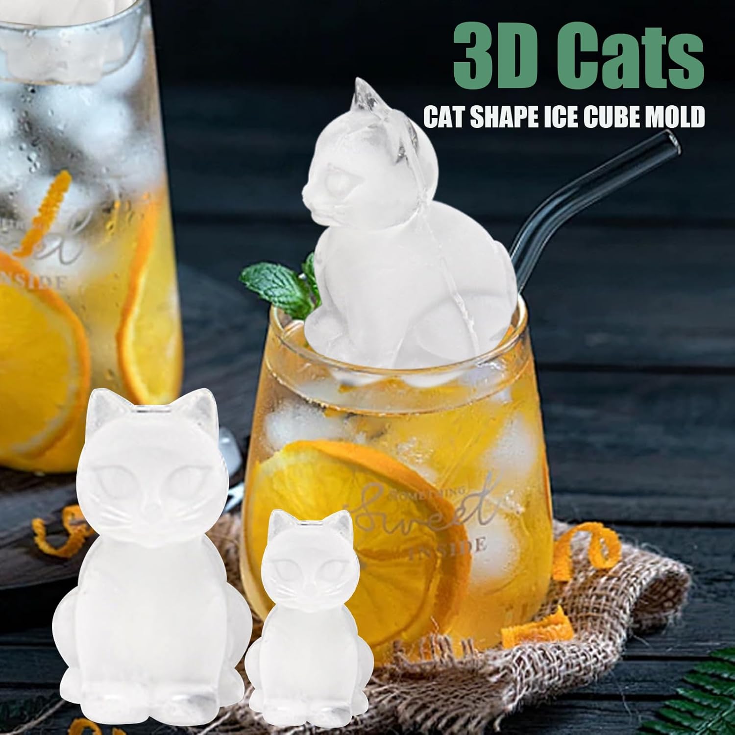 3D Cat Ice Cube Mold, Admaison - Silicone Mold Tray incelemesi ve fiyatı