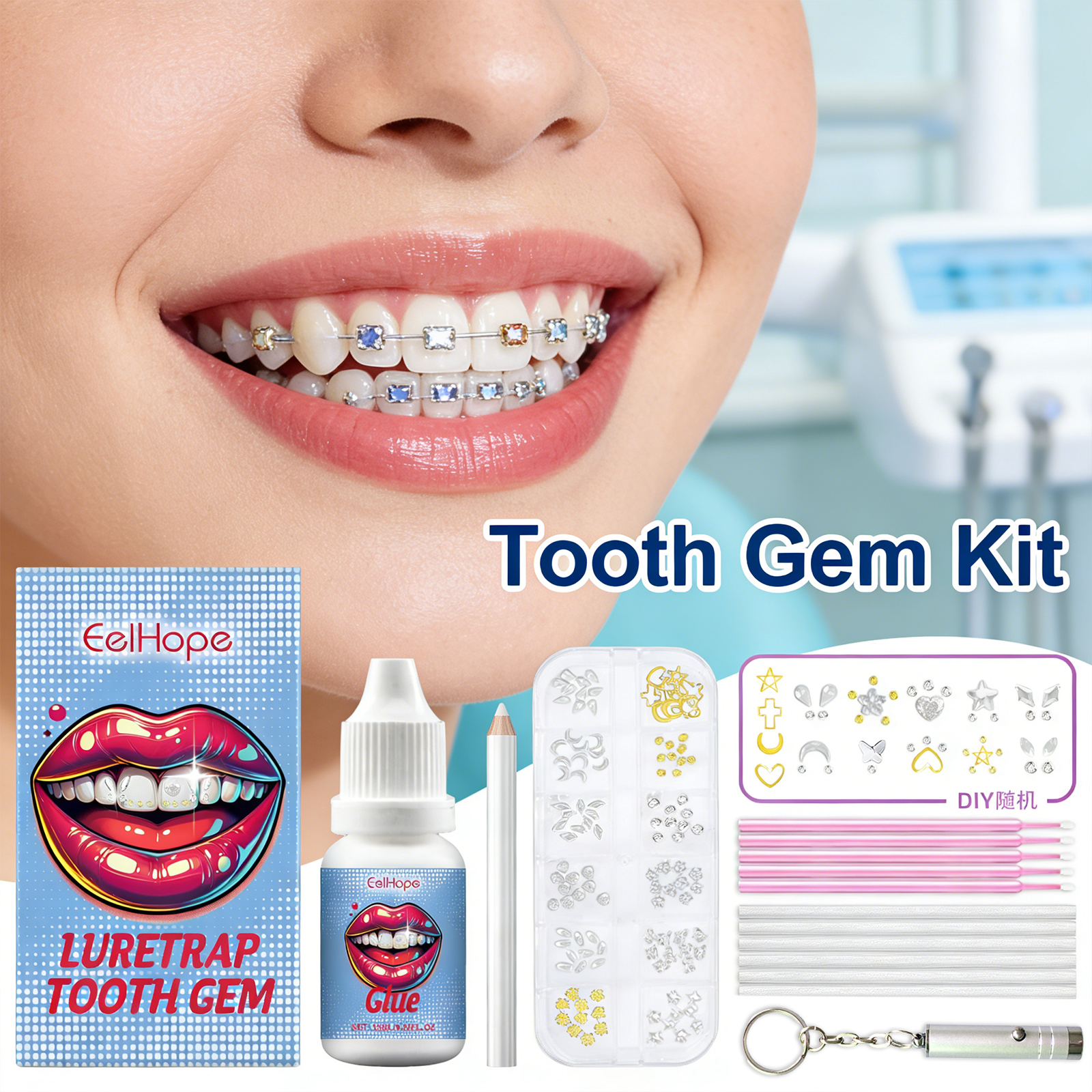 Tooth Gems Sparkling Teeth Jew - Resin Jewelry Kit incelemesi ve fiyatı